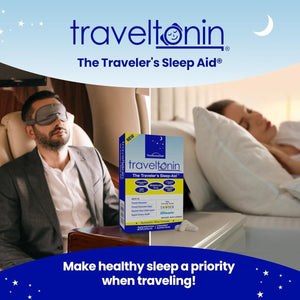Travel Sleep Aid - Jet Lag Relief | Long Flight Essential 20 Capsules - Suppviv