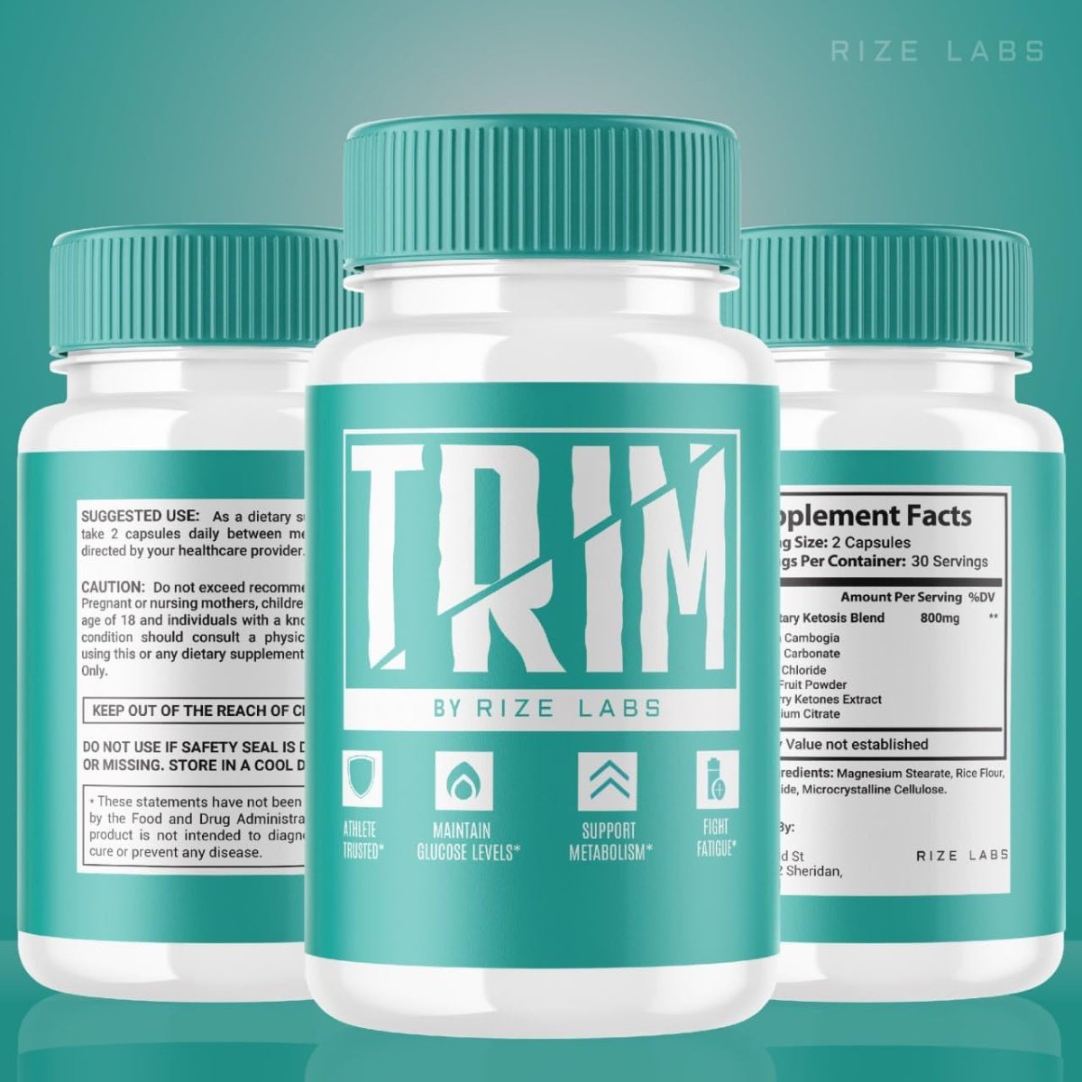 Trim Supplement for Advanced Weight Loss (60 Capsules) - Suppviv