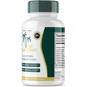 Tropislim All Natural Caribbean Flush - Weight Loss Supplement,Slimming Capsules 60ct - Suppviv