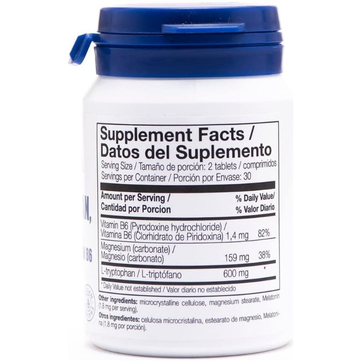 TRYPTOPHAN - MELATONIN & Magnesium, Vitamin B6 60 Tablets - Suppviv