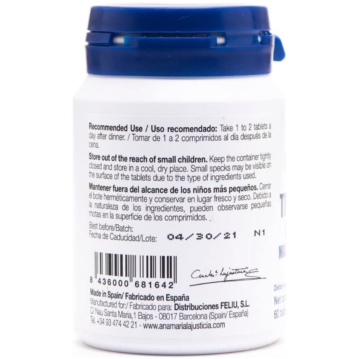 TRYPTOPHAN - MELATONIN & Magnesium, Vitamin B6 60 Tablets - Suppviv