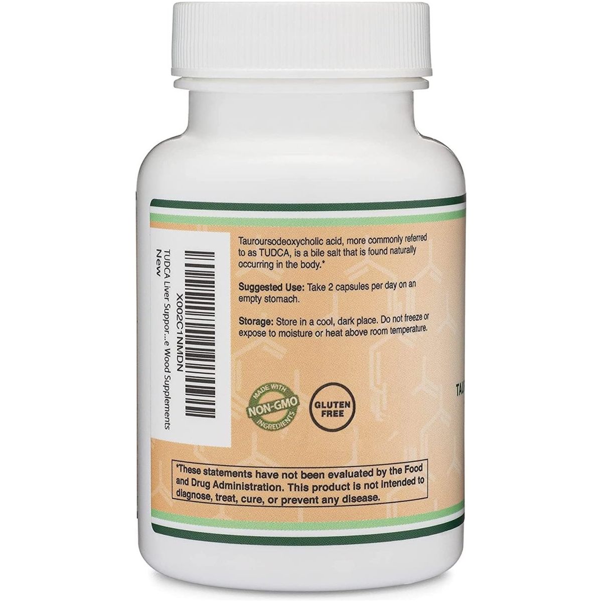 TUDCA Bile Salts Liver Support 500Mg Servings 60 Capsules - Suppviv