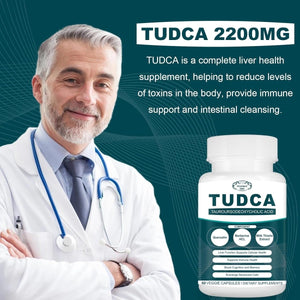 TUDCA Bile Salts Supplement Complex for Liver Detox & Cleanse (60 Capsules / 2200MG) - Suppviv