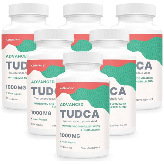 TUDCA Liver Supplements 1000 Mg - Bile Salts for Liver Cleanse & Detox 360 Vegan Capsules - Suppviv