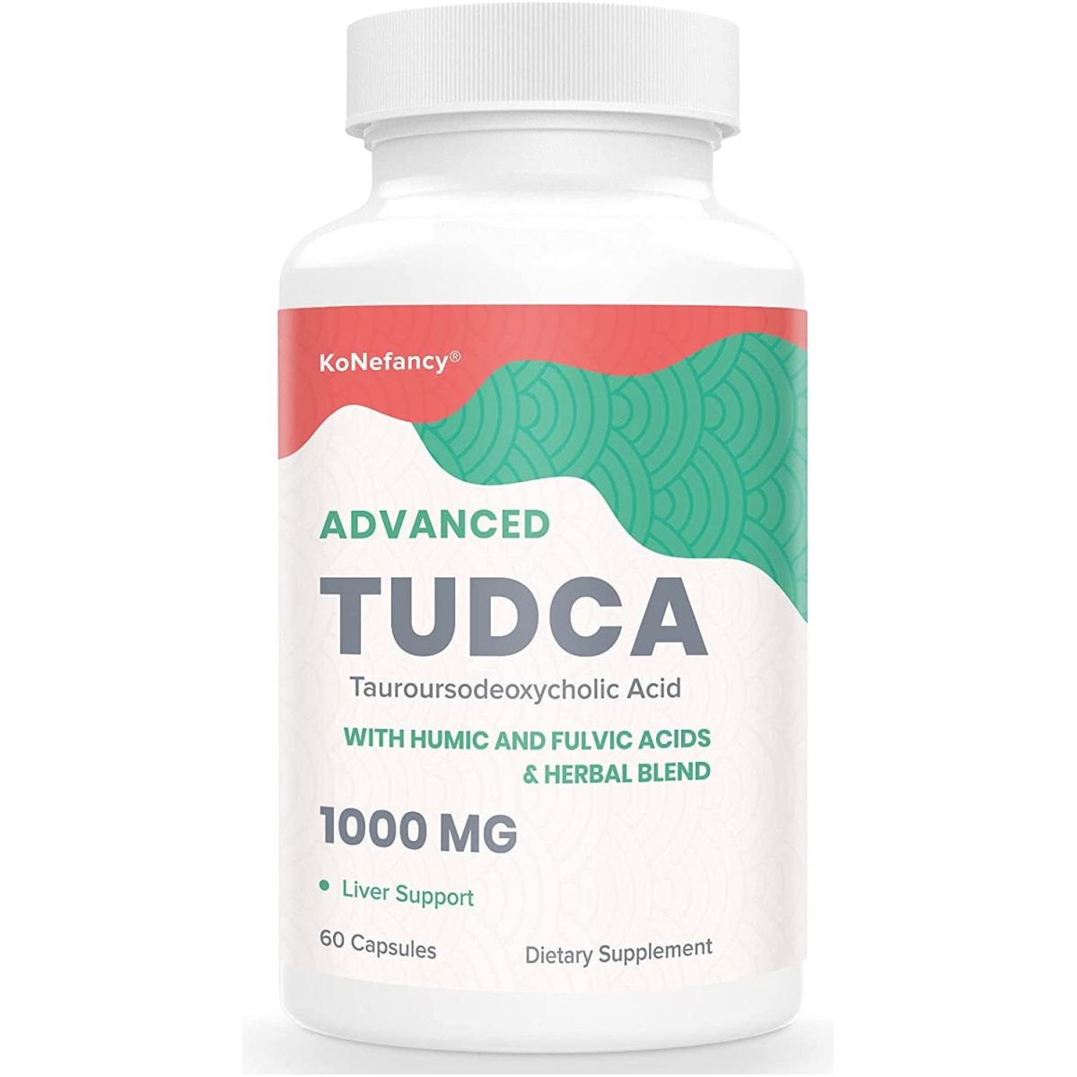 TUDCA Liver Supplements 1000 Mg - Bile Salts for Liver Cleanse Detox (60 Vegan Capsules) - Suppviv