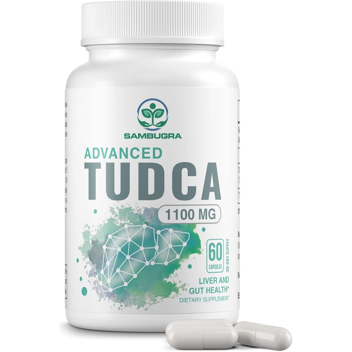 TUDCA Liver Supplements 1100Mg, Ultra Bile Salts 60 Capsules - Suppviv