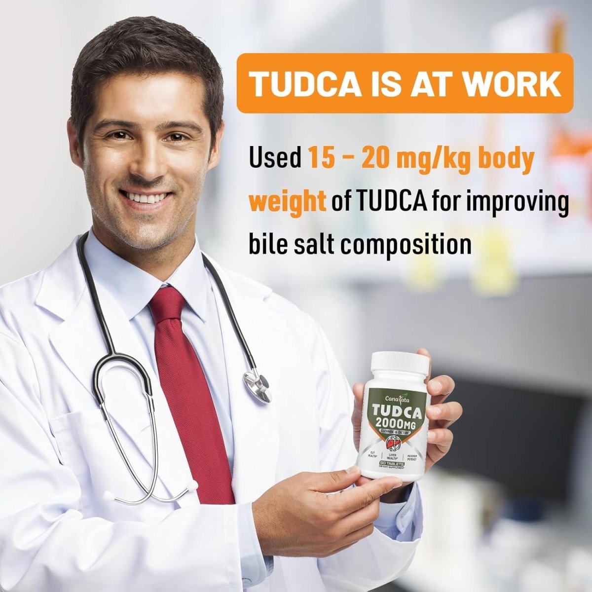 TUDCA Liver Supplements 2000Mg - Strong Bile Salts Support Liver Detox & Cleanse (30 Days Supply) - Suppviv