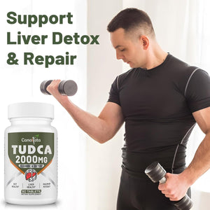 TUDCA Liver Supplements 2000Mg - Strong Bile Salts Support Liver Detox & Cleanse (30 Days Supply) - Suppviv