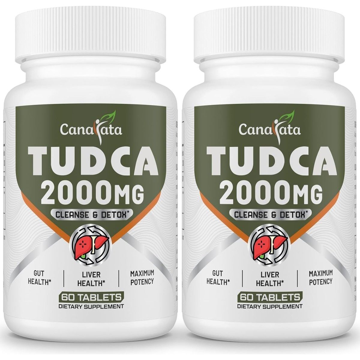 TUDCA Liver Supplements 2000Mg - Strong Bile Salts Support Liver Detox & Cleanse (60 Day Supply) - Suppviv