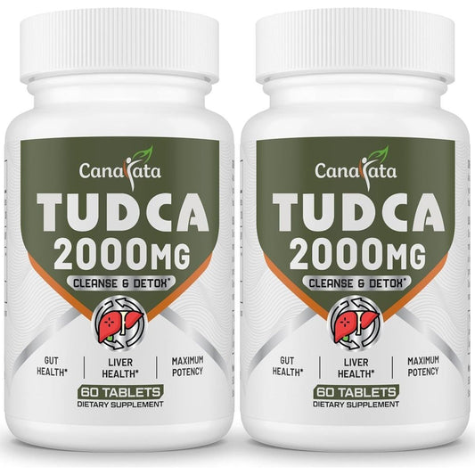 TUDCA Liver Supplements 2000Mg - Strong Bile Salts Support Liver Detox & Cleanse (60 Day Supply) - Suppviv