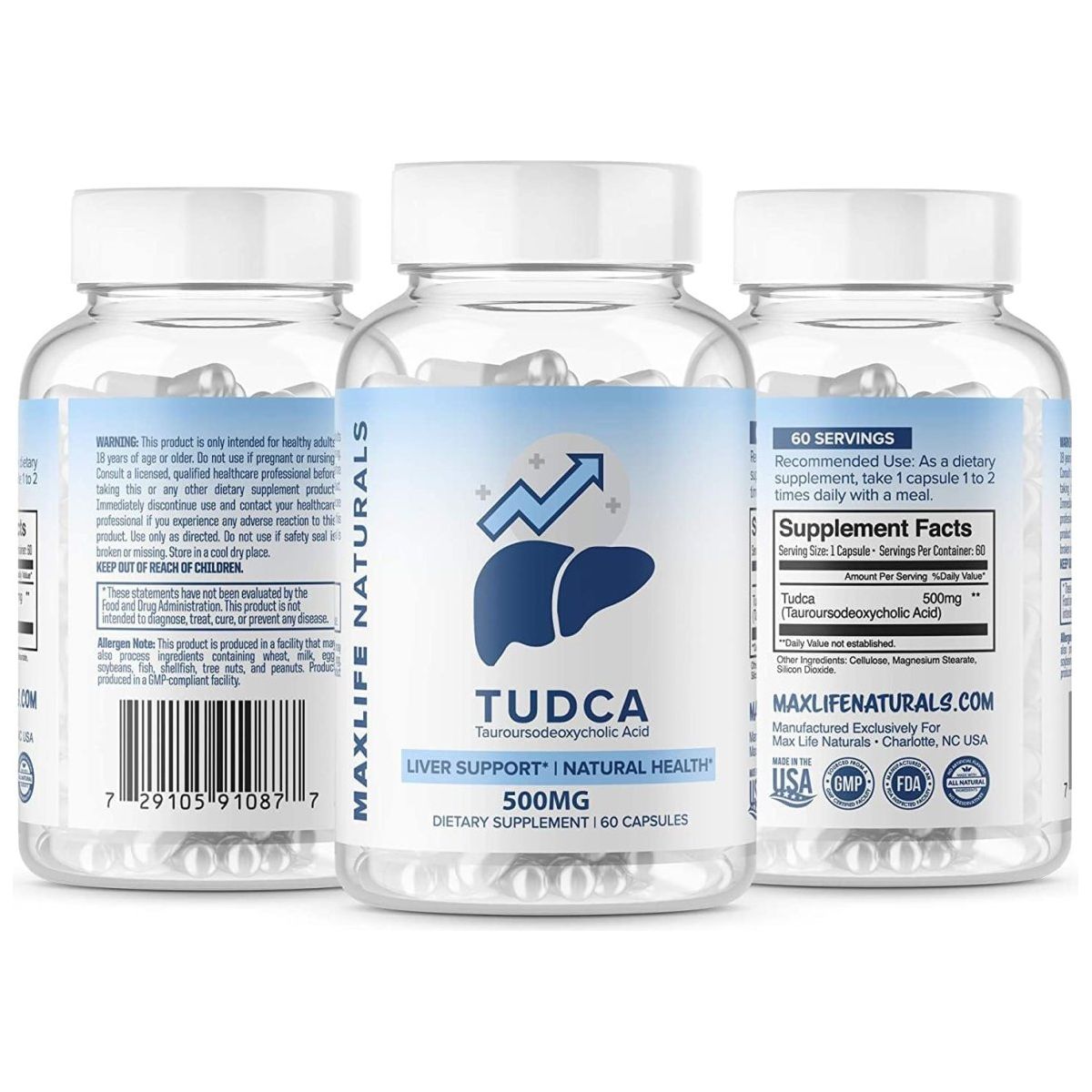 Tudca Liver Support Supplement 500Mg 60 SERVINGS - Suppviv