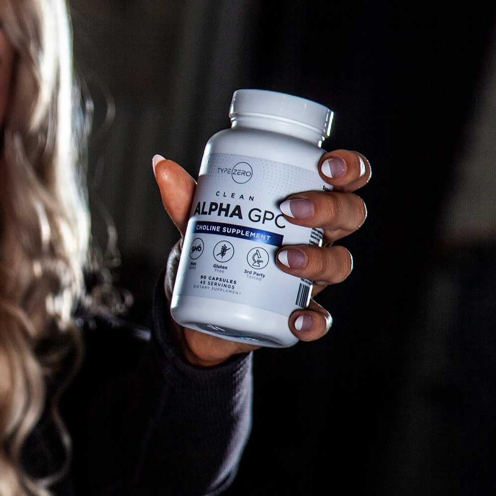 Type Zero Ultra Clean Alpha GPC Choline Supplement (600Mg | 90 Capsules) - Suppviv