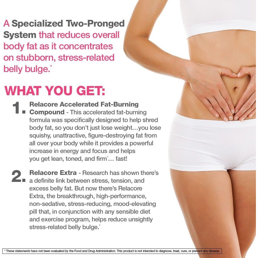 Ultimate Super Fat - Burning Belly Bulge Kit - Stress Relief and Fat Burning Supplements, 15 Day - Supply - Suppviv