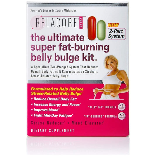 Ultimate Super Fat - Burning Belly Bulge Kit - Stress Relief and Fat Burning Supplements, 15 Day - Supply - Suppviv