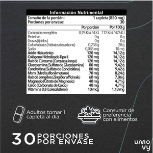 Umovy Hyaluronic Acid 30 Caplets 850 Mg - Suppviv