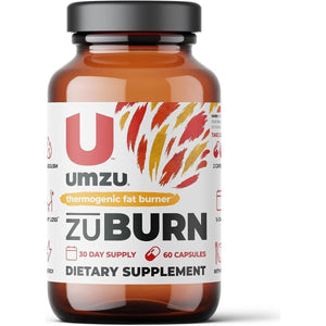 UMZU Zuburn Thermogenic Fat Burner Supplement Support Metabolism (30 Day Supply | 60 Capsules) - Suppviv