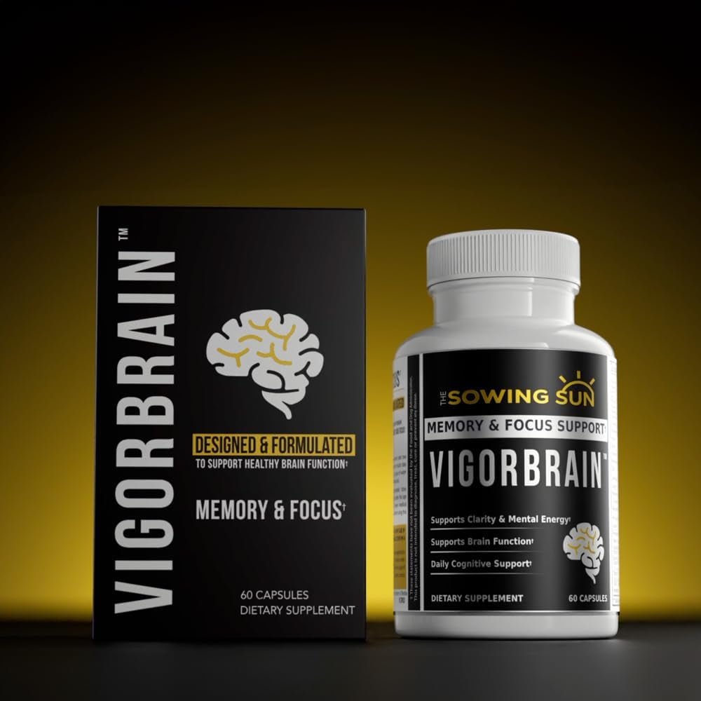 Vigor Brain Premium Nootropic Supplement – Concentration, Brain & Memory Support - Suppviv