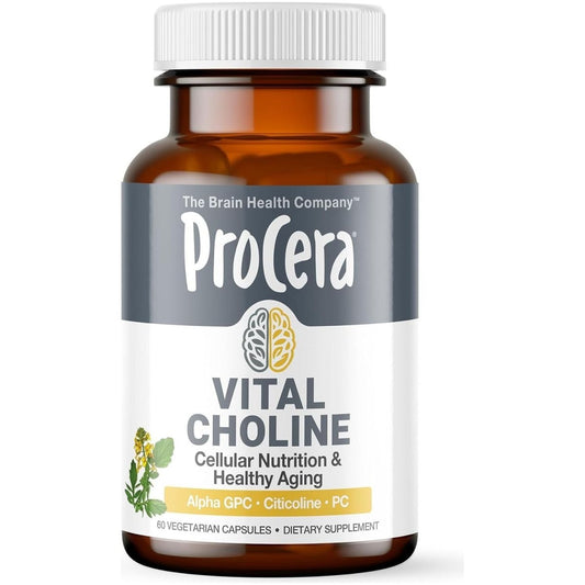 Vital Choline - Supports Memory & Mental Clarity - Promotes Healing from Brain Injury & Cellular Regenertation 60 Count - Suppviv