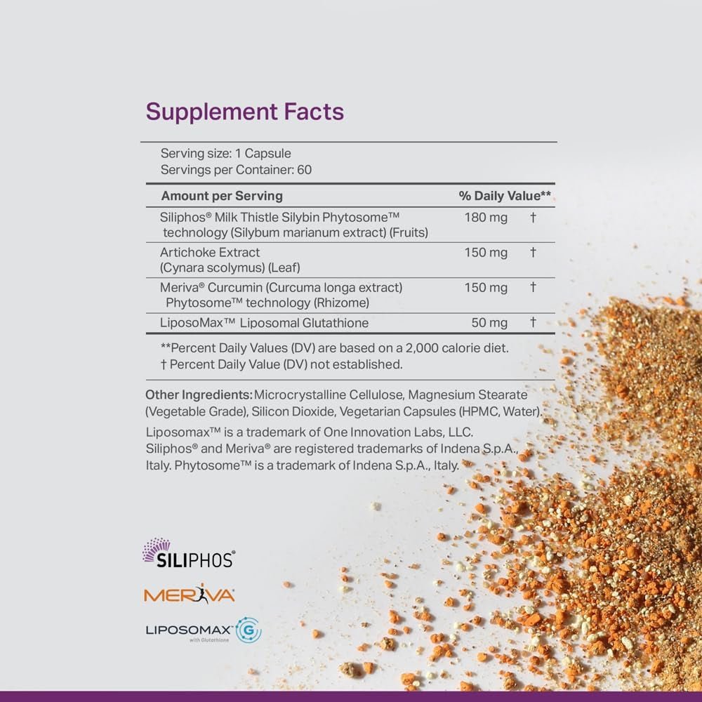 Vital Liver Health Formula - Milk Thistle Supplement for Liver Health, 60 Veggie Capsules - Suppviv