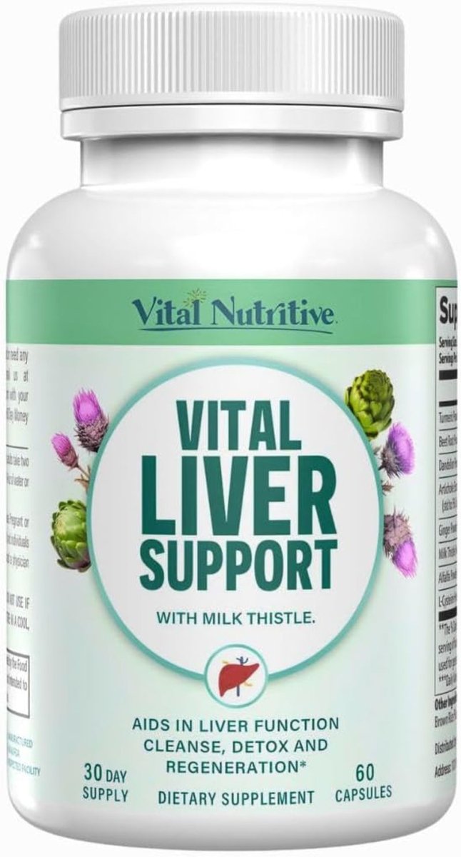 Vital Liver Support - Premium Liver Cleanse Detox & Repair Formula - Suppviv