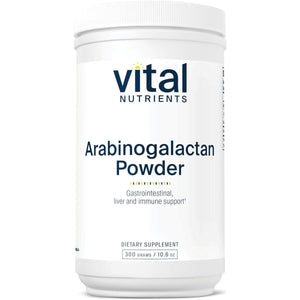 Vital Nutrients Arabinogalactan Powder | Vegan Prebiotic Fiber Supplement | 300G - Suppviv