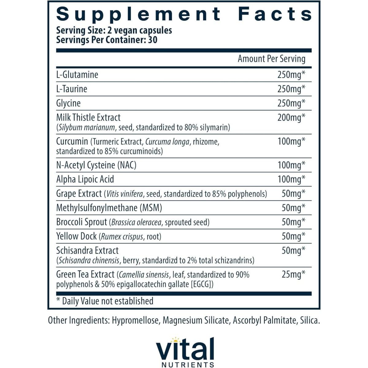 Vital Nutrients Detox Formula | Vegan Liver Detox | 60 Capsules - Suppviv