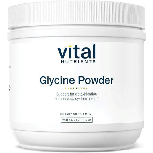 Vital Nutrients Glycine Powder 250G | Amino Acid to Promote Restful Sleep, Stress Relief, Memory, and Cognitive Support* 625 Servings - Suppviv