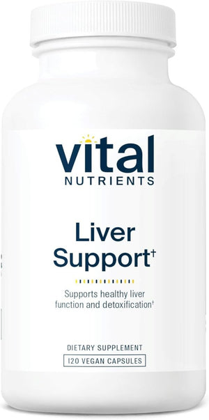 Vital Nutrients Liver Support (Vegan Supplement) Gluten, Dairy and Soy Free 120 Capsules - Suppviv