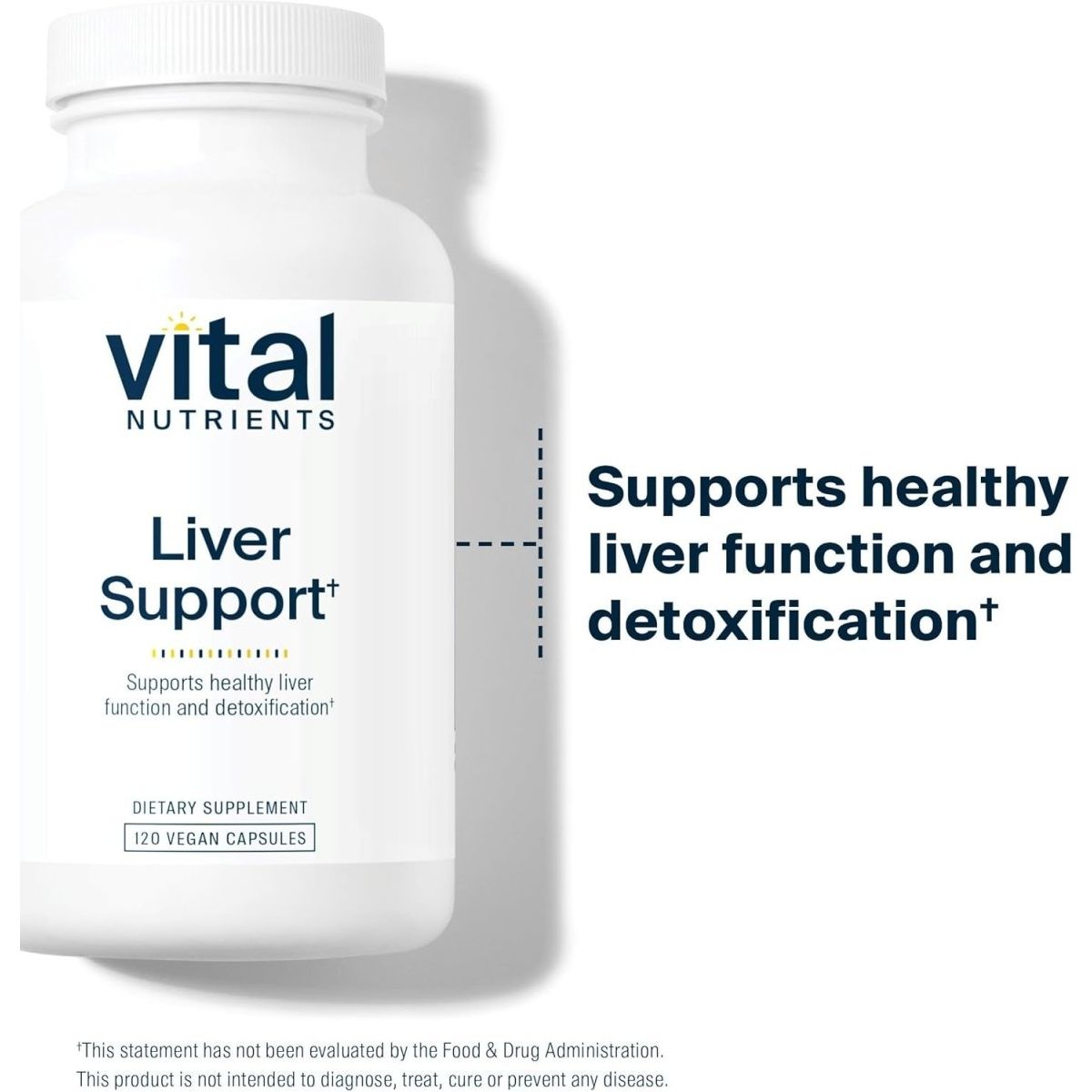 Vital Nutrients Liver Support (Vegan Supplement) Gluten, Dairy and Soy Free 120 Capsules - Suppviv