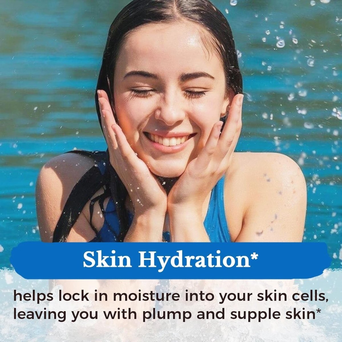 Vitalitown Hyaluronic Acid Supplements 250 Mg, plus 25 Mg Vitamin C, Skin Hydration & Joint Lubrication, 90 Vegan Capsules, - Suppviv