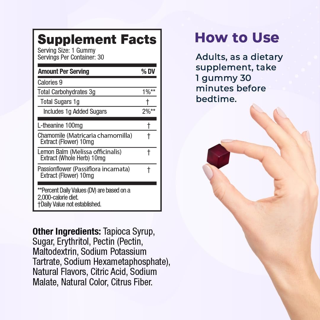 Vitamedica Snooze Sleep Gummies - Melatonin - Free, Zero Grogginess 30 Count - Suppviv