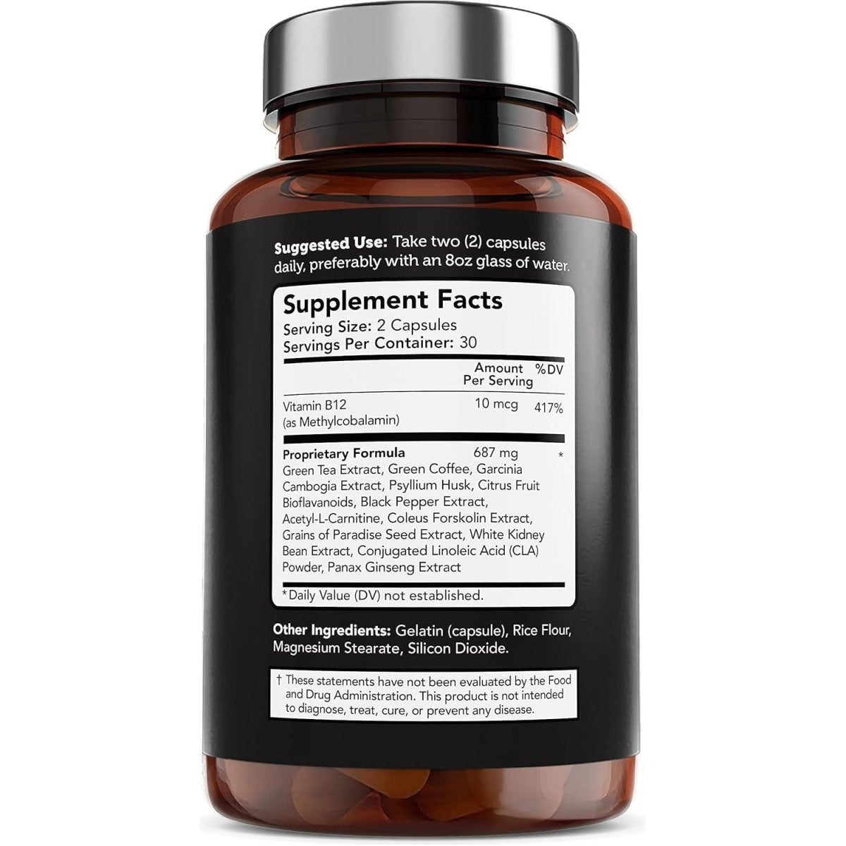 Vitamin Bounty Burn X13 - Thermogenic Fat Burner, Fat Burner for Men & Women 60 Capsules - Suppviv