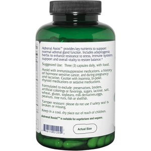 Vitanica Adrenal Assist, Adrenal Support, Vegan, 180 Count - Suppviv