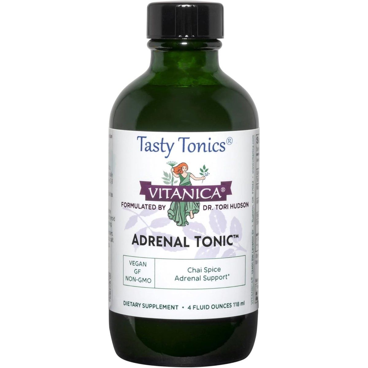 Vitanica - Adrenal Tonic, Vegetarian, 4 Ounce - Suppviv