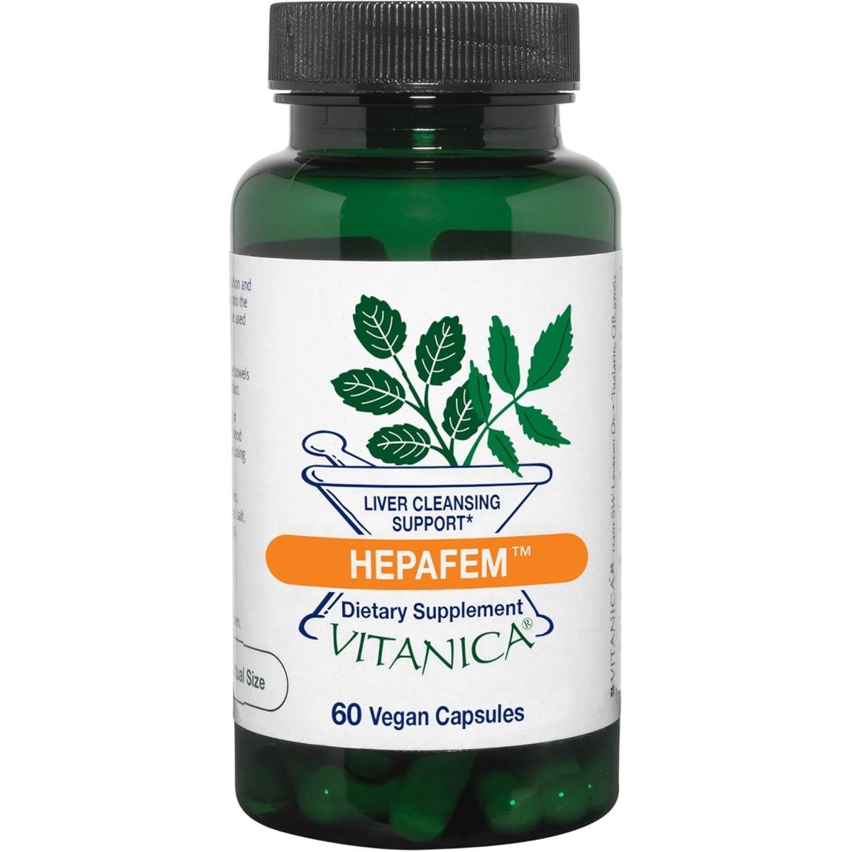 Vitanica Hepafem, Liver Cleansing Support, Vegan/Vegetarian, 60 Capsules - Suppviv