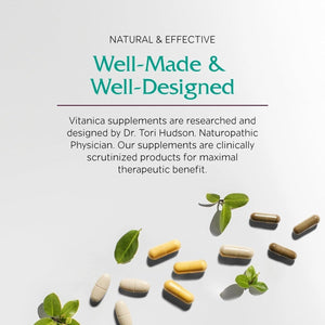 Vitanica Sleepblend - Non Habit Forming Sleep Support Melatonin Supplement 60 Capsules - Suppviv