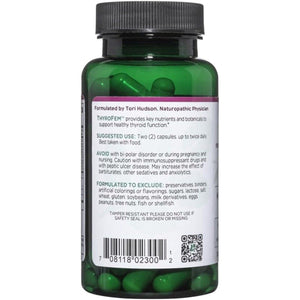 Vitanica Thyrofem, Thyroid Gland Support, Vegan, 60 Capsules - Suppviv