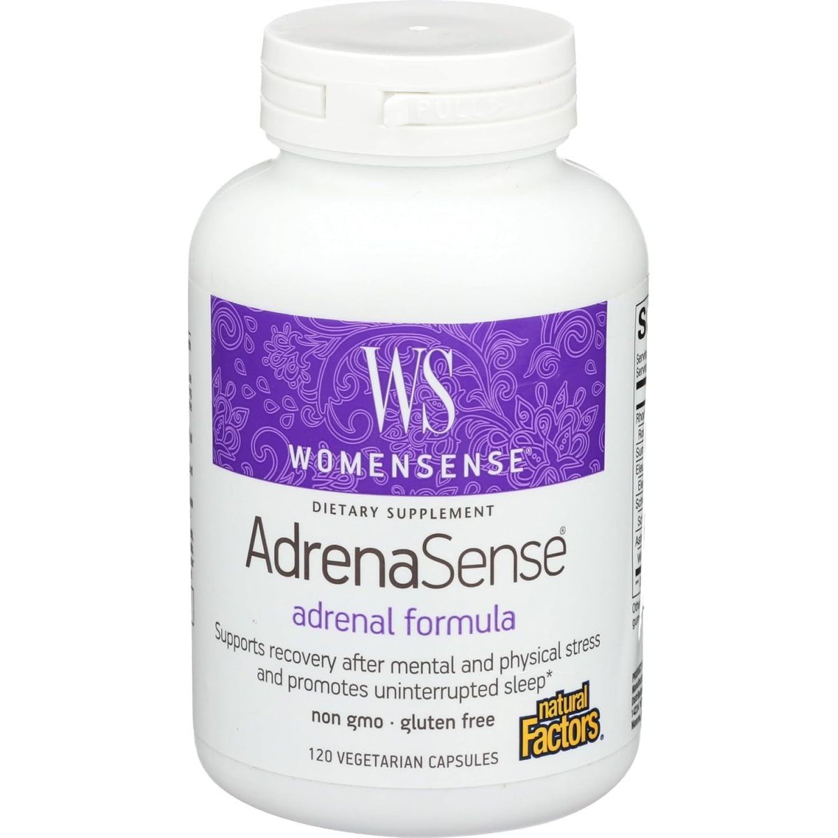 Womensense Adrenasense by Natural Factors, Herbal Supplement for Adrenal Support 120 Capsules - Suppviv