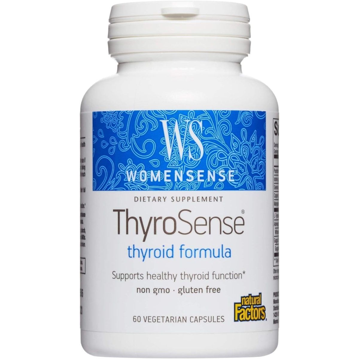 Womensense Thyrosense by Natural Factors | Support Healthy Thyroid Function 60 Capsules - Suppviv