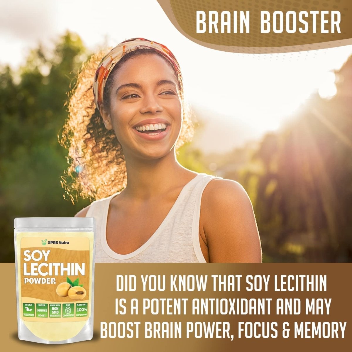 XPRS Nutra Soy Lecithin Powder - Lecithin Powder Food Grade Fat Emulsifier - (4 Oz) - Suppviv