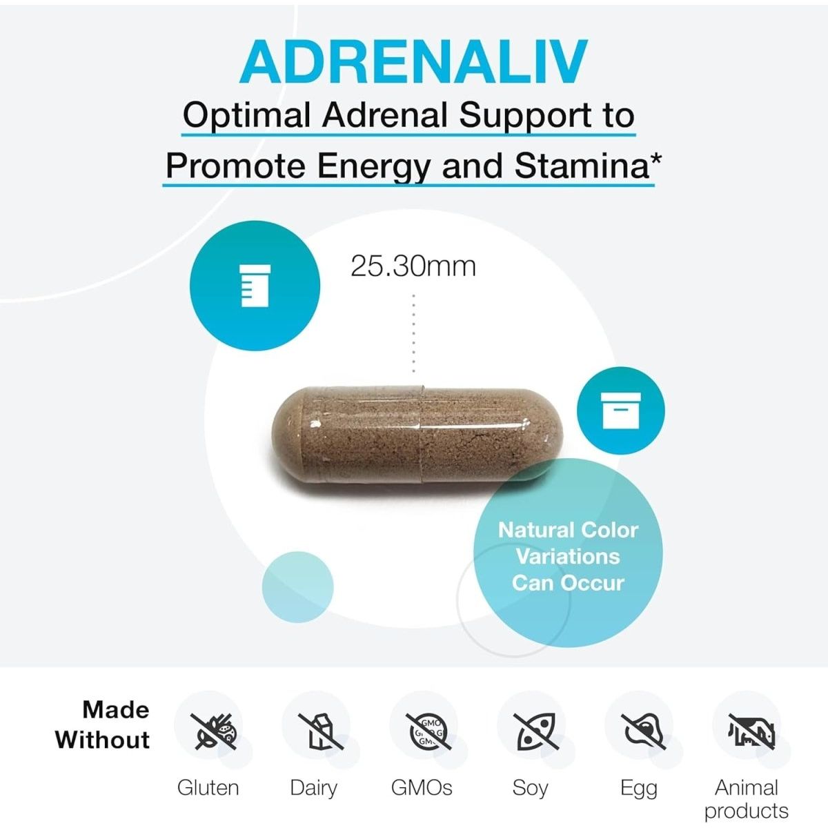 XYMOGEN Adrenaliv - Adrenal Support Supplement to Promote the Body'S Response to Stress (120 Capsules) - Suppviv