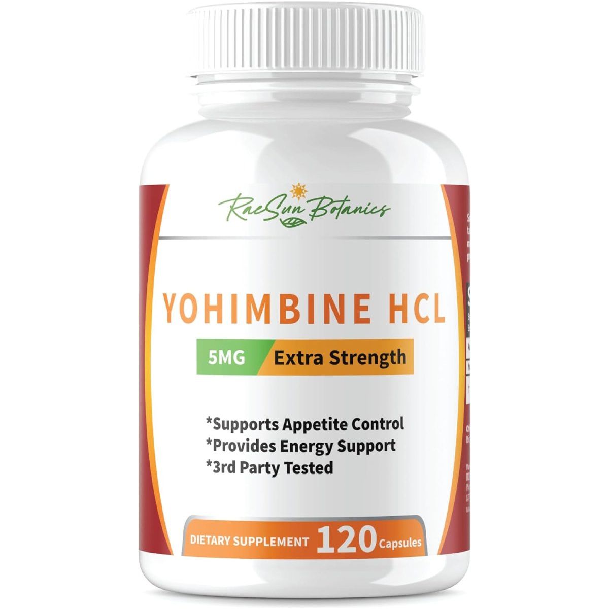 Yohimbine HCL Bark Extract Extra Strength Supplement Premium Fat Burner 120Ct - Suppviv