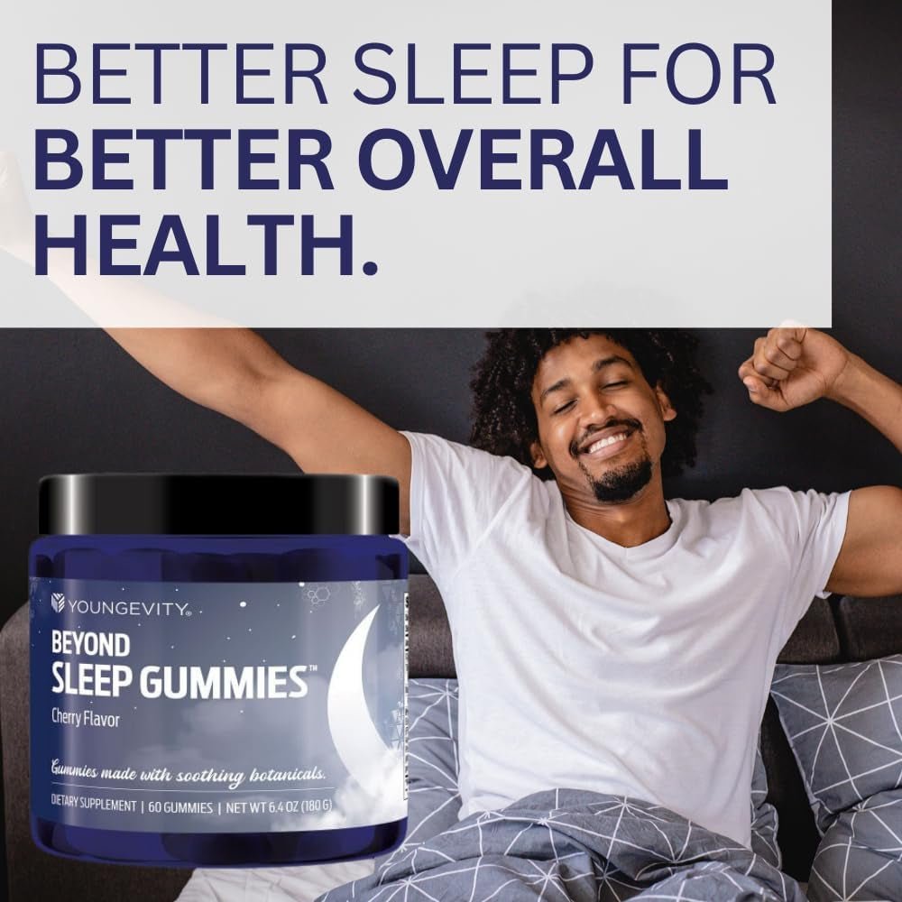 Youngevity beyond Sleep Gummies – Supports Restful Sleep and Relaxation 60 Vegan - Suppviv