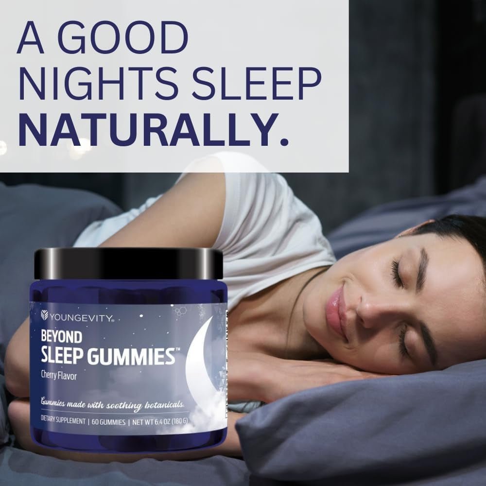 Youngevity beyond Sleep Gummies – Supports Restful Sleep and Relaxation 60 Vegan - Suppviv
