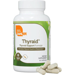 Zahler Thyraid - Thyroid Support Complex with Iodine, Zinc, Ashwagandha (60 Capsules) - Suppviv