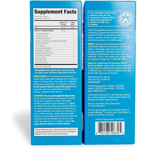 Zantrex Blue - High Energy Supplement - 300MG Natural Caffeine - Yerba Mate, Damiana, and Guarana, 60 Count - Suppviv