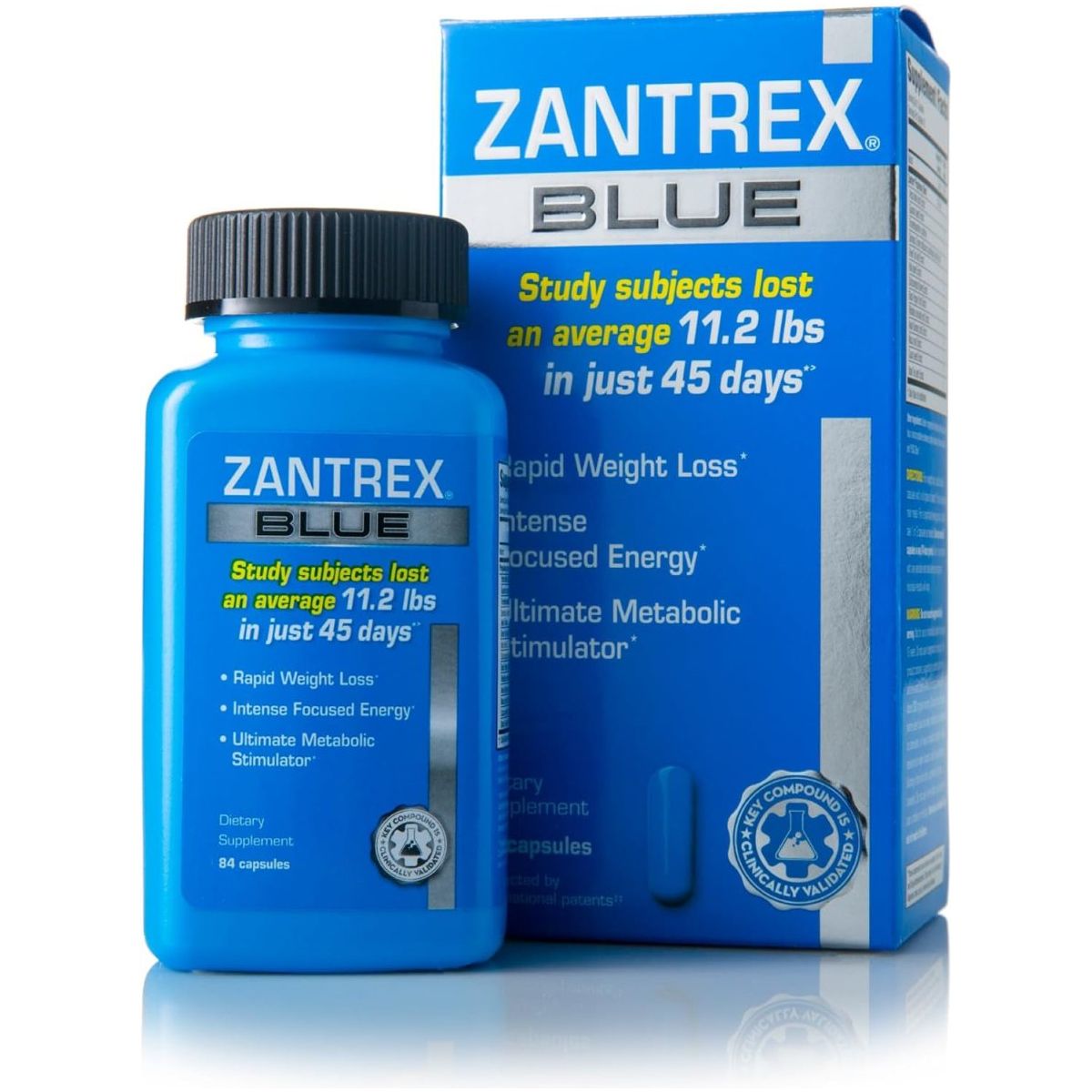 Zantrex Blue - Weight Loss Supplement Pills - 84 Count - Suppviv