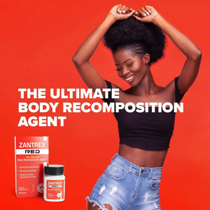 Zantrex Red - Body Recomposition - Body Sculpting - Incredible Energy, Focus, Improved Mood – 14 Servings - Suppviv