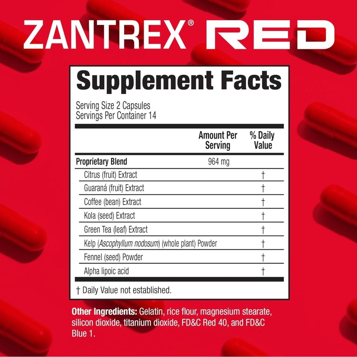 Zantrex Red - Body Recomposition - Body Sculpting - Incredible Energy, Focus, Improved Mood – 14 Servings - Suppviv