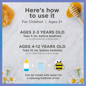 Zarbee'S Gentle Bedtime Liquid for Kids - Melatonin - Free Blend 4Oz - Suppviv